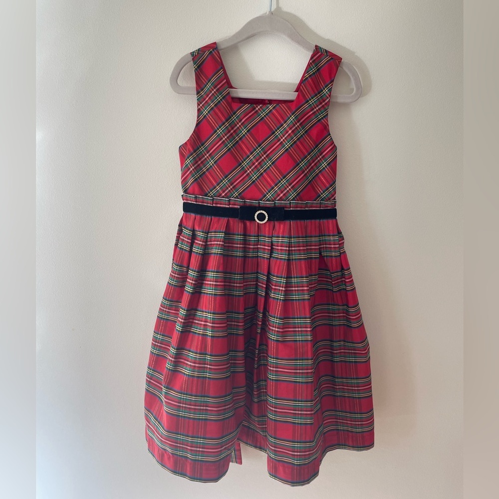 Girls size 4 tartan pattern holiday dress
